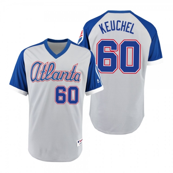 Braves Dallas Keuchel Gray Royal 1979 Turn Back the Clock Authentic Jersey