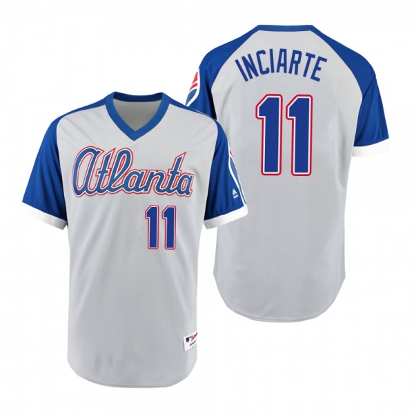 Braves Ender Inciarte Gray Royal 1979 Turn Back the Clock Authentic Jersey