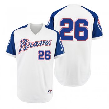 Braves Mike Foltynewicz White 1974 Turn Back the Clock Authentic Jersey