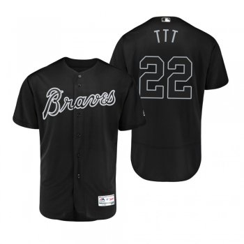 Braves Nick Markakis TTT Black 2019 Players' Weekend Authentic Jersey