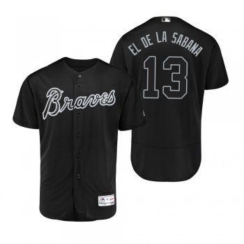 Atlanta Braves Ronald Acuna Jr. El De La Sabana Black 2019 Players' Weekend Authentic Jersey