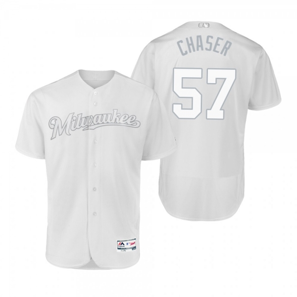 Milwaukee Brewers Chase Anderson Chaser White 2019 Players' Weekend Authentic Jersey