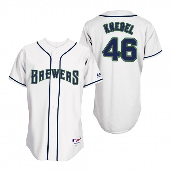 Brewers Corey Knebel White 1994 Turn Back the Clock Throwback Jersey