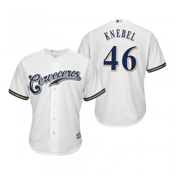 Corey Knebel Milwaukee Brewers White Hispanic Heritage Cool Base Jersey