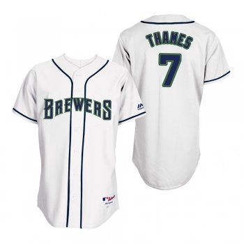 Brewers Eric Thames White 1994 Turn Back the Clock Throwback Jersey