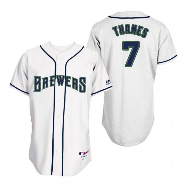 Brewers Eric Thames White 1994 Turn Back the Clock Throwback Jersey