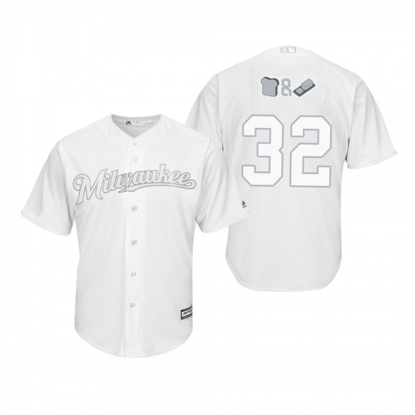 Milwaukee Brewers Jeremy Jeffress White 2019 Players' Weekend Replica Jersey