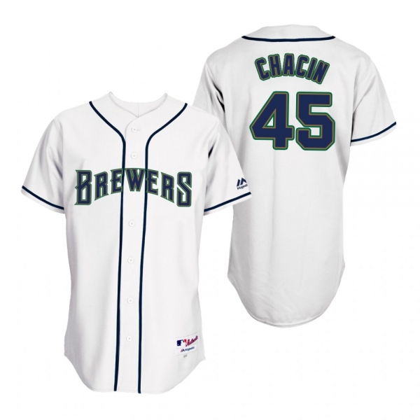 Brewers Jhoulys Chacin White 1994 Turn Back the Clock Throwback Jersey