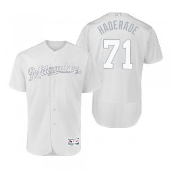 Milwaukee Brewers Josh Hader Haderade White 2019 Players' Weekend Authentic Jersey