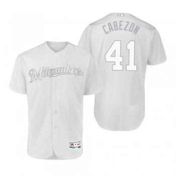 Milwaukee Brewers Junior Guerra Cabezon White 2019 Players' Weekend Authentic Jersey