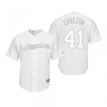 Milwaukee Brewers Junior Guerra Cabezon White 2019 Players' Weekend Replica Jersey