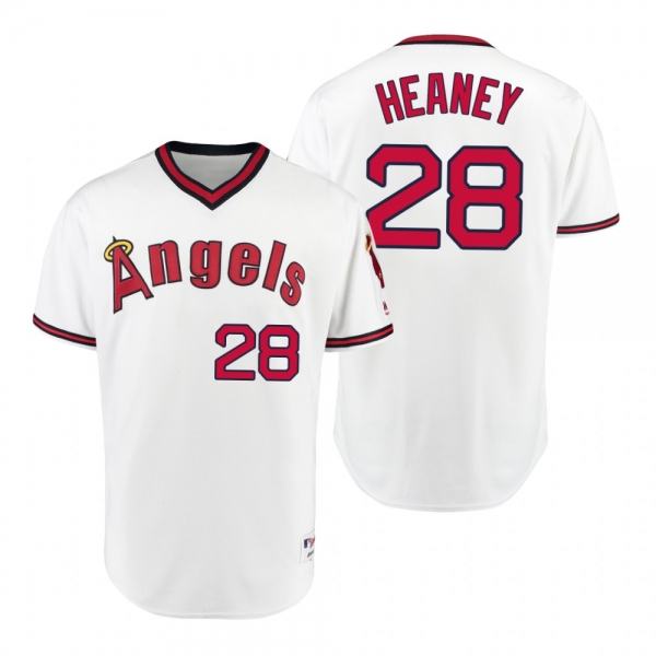 Los Angeles Angels Andrew Heaney White 1975 Turn Back the Clock Authentic Player Jersey