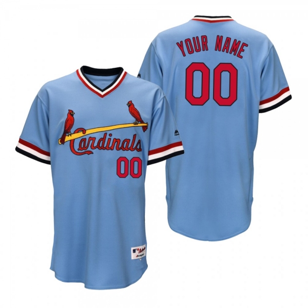 Cardinals Custom Light Blue 1984 Turn Back the Clock Throwback Jersey