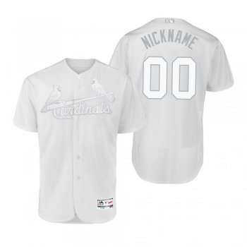 St. Louis Cardinals Custom White 2019 Players' Weekend Nickname Authentic Jersey