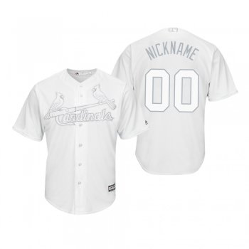 St. Louis Cardinals Custom White 2019 Players' Weekend Nickname Replica Jersey