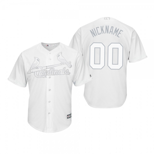 St. Louis Cardinals Custom White 2019 Players' Weekend Nickname Replica Jersey