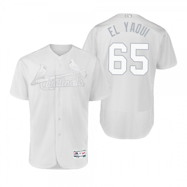 St. Louis Cardinals Giovanny Gallegos El Yaqui White 2019 Players' Weekend Authentic Jersey