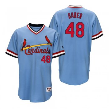 Cardinals Harrison Bader Light Blue 1984 Turn Back the Clock Throwback Jersey