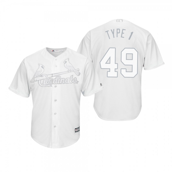 St. Louis Cardinals Jordan Hicks Type 1 White 2019 Players' Weekend Replica Jersey