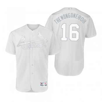 St. Louis Cardinals Kolten Wong Thewongone808 White 2019 Players' Weekend Authentic Jersey