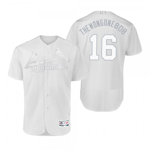 St. Louis Cardinals Kolten Wong Thewongone808 White 2019 Players' Weekend Authentic Jersey