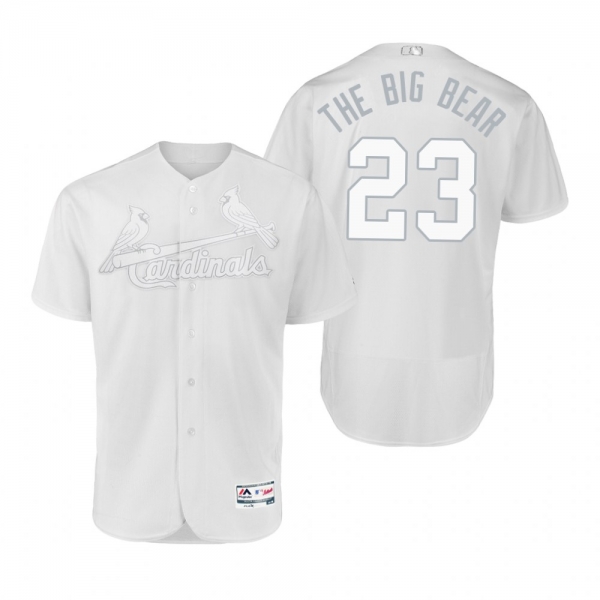 St. Louis Cardinals Marcell Ozuna The Big Bear White 2019 Players' Weekend Authentic Jersey