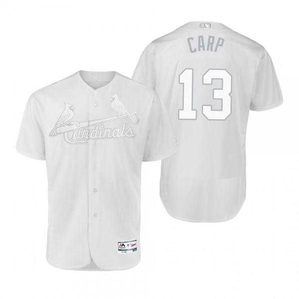 St. Louis Cardinals Matt Carpenter Carp White 2019 Players' Weekend Authentic Jersey