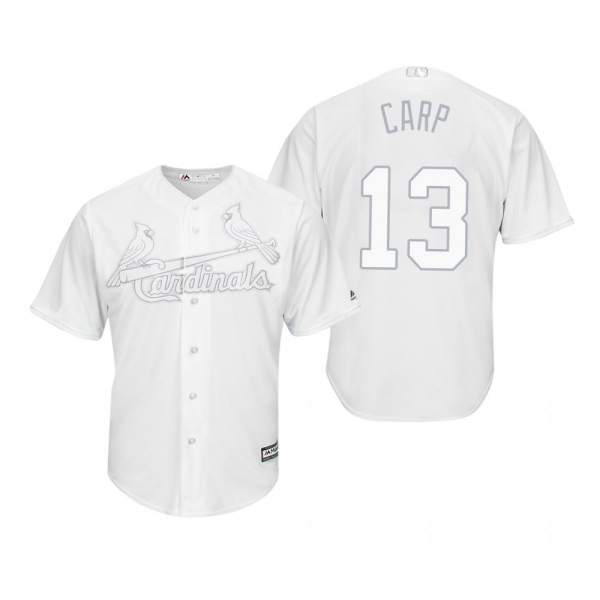 St. Louis Cardinals Matt Carpenter Carp White 2019 Players' Weekend Replica Jersey