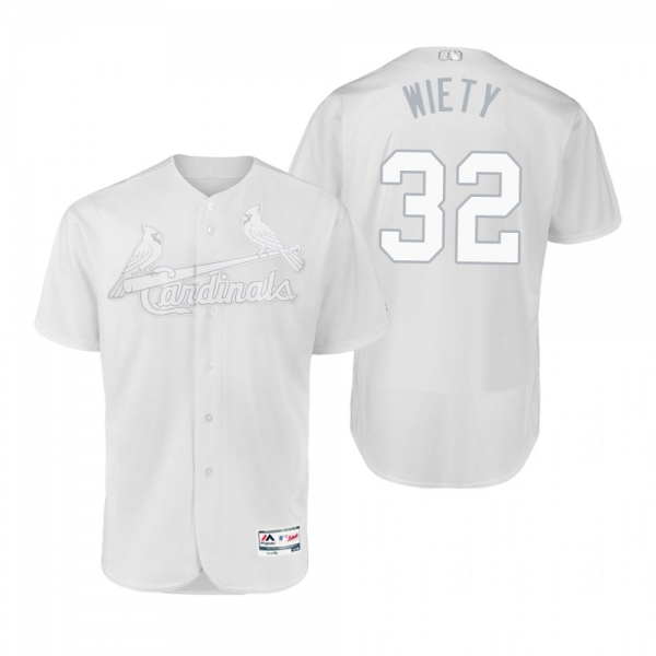 St. Louis Cardinals Matt Wieters Wiety White 2019 Players' Weekend Authentic Jersey