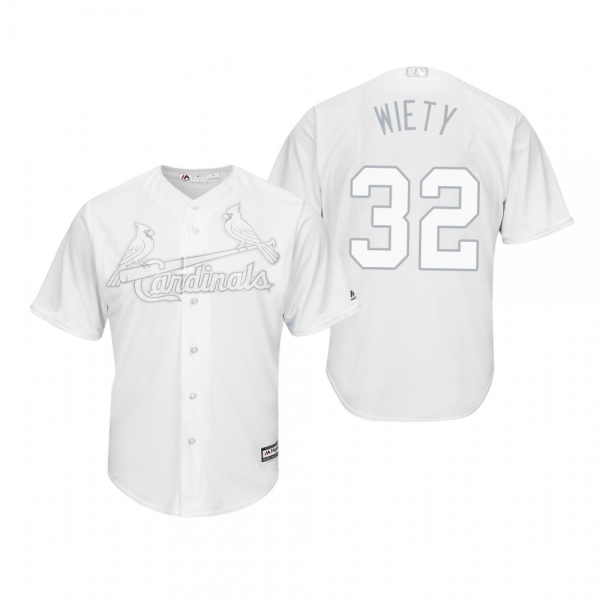 St. Louis Cardinals Matt Wieters Wiety White 2019 Players' Weekend Replica Jersey