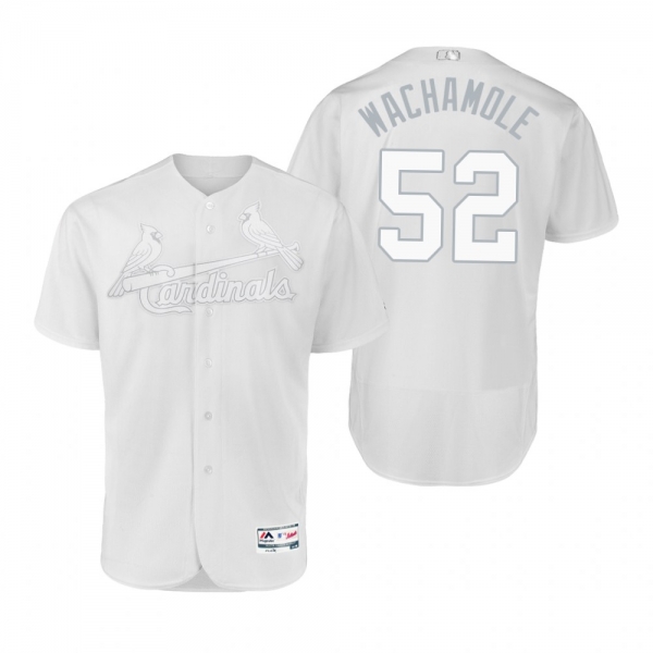 St. Louis Cardinals Michael Wacha Wachamole White 2019 Players' Weekend Authentic Jersey