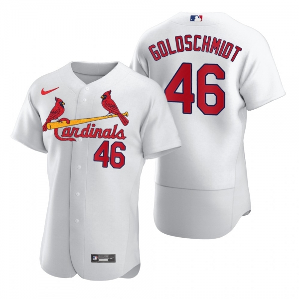 St. Louis Cardinals Paul Goldschmidt Nike White 2020 Authentic Jersey