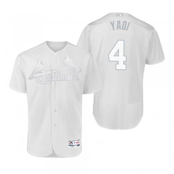 St. Louis Cardinals Yadier Molina Yadi White 2019 Players' Weekend Authentic Jersey