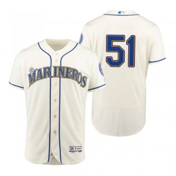 Ichiro Suzuki Seattle Mariners Cream Hispanic Heritage Flex Base Jersey