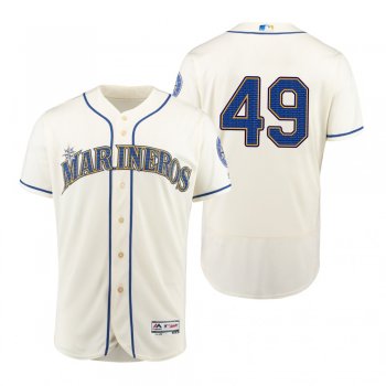 Wade LeBlanc Seattle Mariners Cream Hispanic Heritage Flex Base Jersey