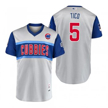 Chicago Cubs Albert Almora Jr Tico Gray 2019 Little League Classic Replica Jersey