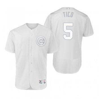 Chicago Cubs Albert Almora Jr Tico White 2019 Players' Weekend Authentic Jersey