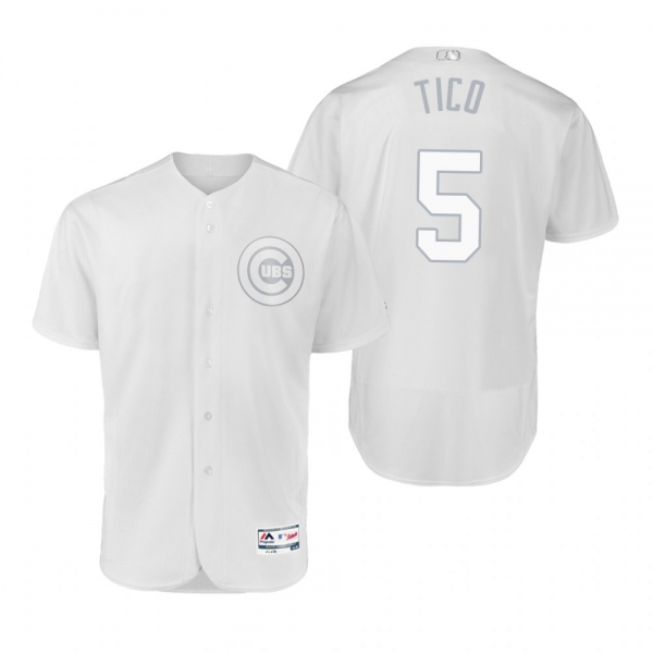 Chicago Cubs Albert Almora Jr Tico White 2019 Players' Weekend Authentic Jersey