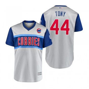 Chicago Cubs Anthony Rizzo Tony Gray 2019 Little League Classic Replica Jersey