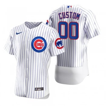 Chicago Cubs Custom Nike White 2020 Authentic Jersey