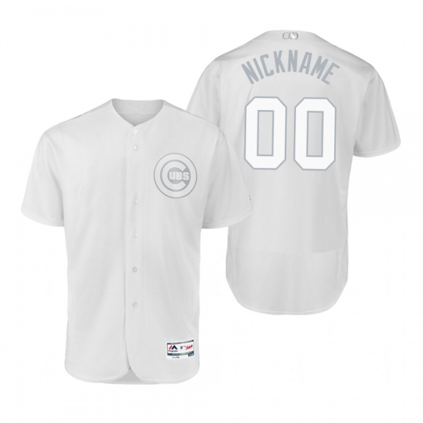 Chicago Cubs Custom White 2019 Players' Weekend Nickname Authentic Jersey