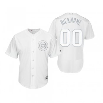 Chicago Cubs Custom White 2019 Players' Weekend Nickname Replica Jersey