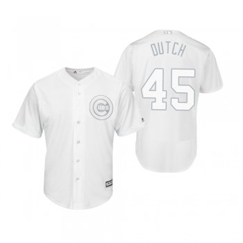 Chicago Cubs Derek Holland Dutch White 2019 Players' Weekend Replica Jersey