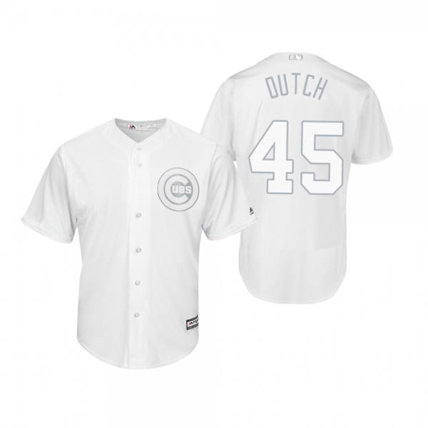 Chicago Cubs Derek Holland Dutch White 2019 Players' Weekend Replica Jersey