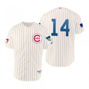 Cubs Ernie Banks Cream 1969 Turn Back the Clock Authentic Jersey