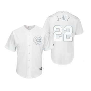 Chicago Cubs Jason Heyward J-Hey White 2019 Players' Weekend Replica Jersey