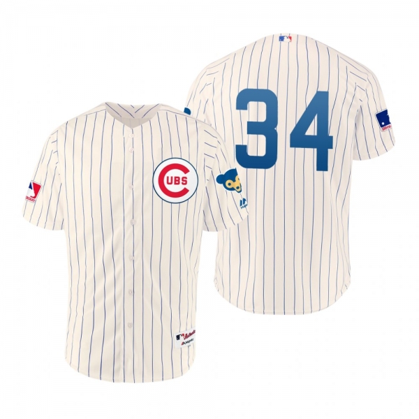 Cubs Jon Lester Cream 1969 Turn Back the Clock Authentic Jersey