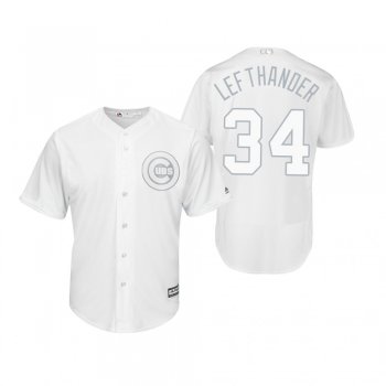 Chicago Cubs Jon Lester Lefthander White 2019 Players' Weekend Replica Jersey