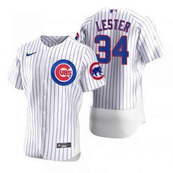 Chicago Cubs Jon Lester Nike White 2020 Authentic Jersey