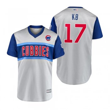 Chicago Cubs Kris Bryant KB Gray 2019 Little League Classic Replica Jersey